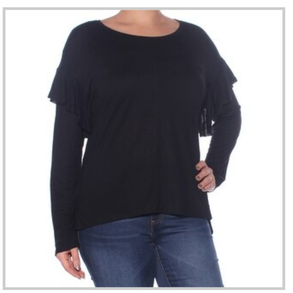 Vince Camuto Black Blouse szL long Sleeve